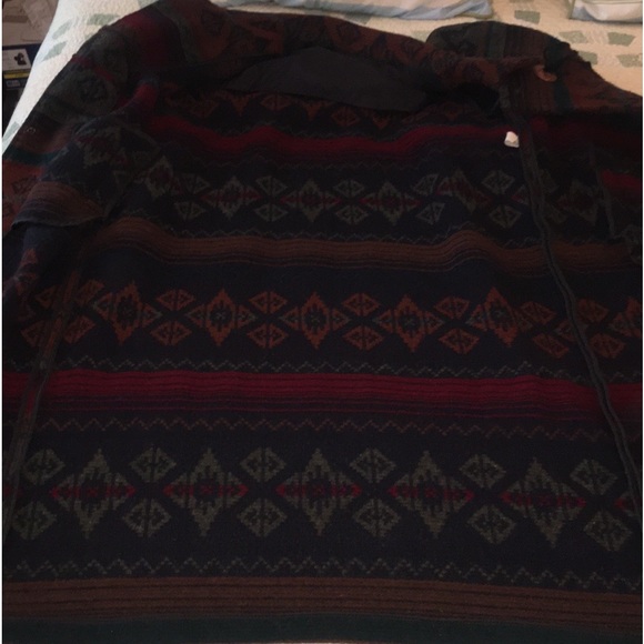 WOOLRICH XL Navaho Aztec Blanket Coat Snap Closure Down Front Double pockets - Picture 13 of 16